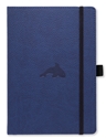 Bild på Dingbats* Wildlife A5+ Blue Whale Notebook - Dotted