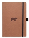 Bild på Dingbats* Wildlife A5+ Brown Bear Notebook - Dotted
