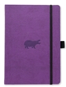 Bild på Dingbats* Wildlife A5+ Purple Hippo Notebook - Lined