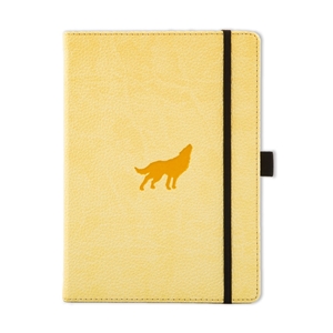 Bild på Dingbats* Wildlife A5+ Graph - Cream Wolf Notebook