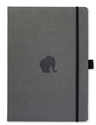 Bild på Dingbats* Wildlife A4+ Grey Elephant Notebook - Graph