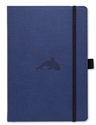 Bild på Dingbats* Wildlife A4+ Plain - Blue Whale Notebook