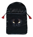 Bild på Printed satin "Black Cat"