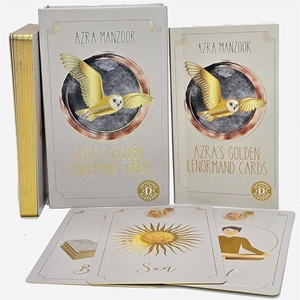 Bild på Azra’s Golden Lenormand: 36 Golden Lenormand cards in modern, enchanting design