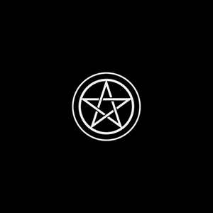 Bild på Tarot cloth pentacle  black tp02